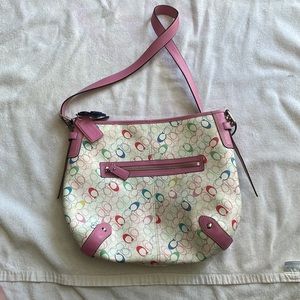 Coach Multi color leather purse
